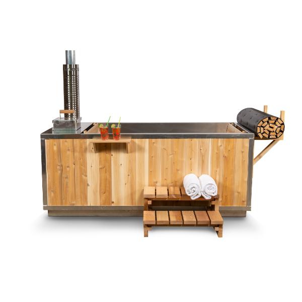 The Starlight Wood Burning Hot Tub | Canadian Cedar Soaking Tub