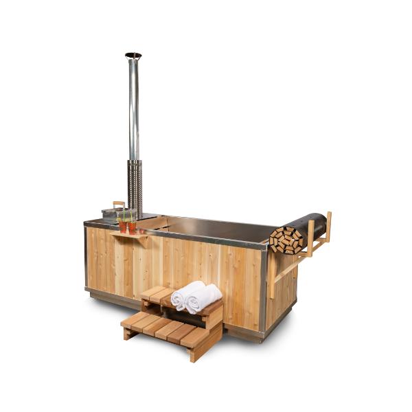 The Starlight Wood Burning Hot Tub | Canadian Cedar Soaking Tub