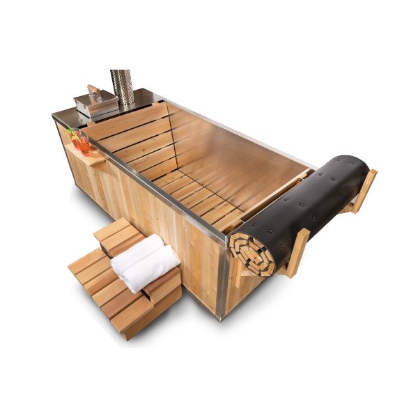 The Starlight Wood Burning Hot Tub | Canadian Cedar Soaking Tub
