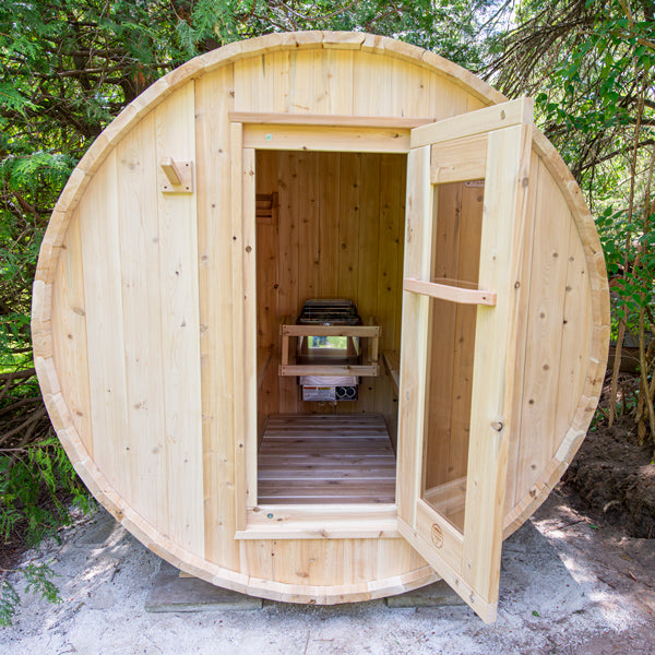 Canadian Timber Harmony Barrel Sauna | Dundalk Leisurecraft 4-Person