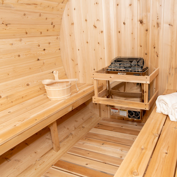 Canadian Timber Tranquility Barrel Sauna | Dundalk Leisurecraft 6-Person