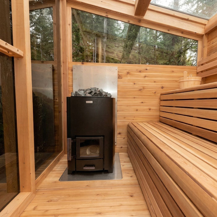 Narvi NC Black Wood Burning Sauna Heater | Dundalk Leisurecraft