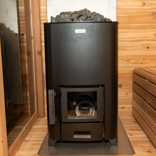 Narvi NC Black Wood Burning Sauna Heater | Dundalk Leisurecraft