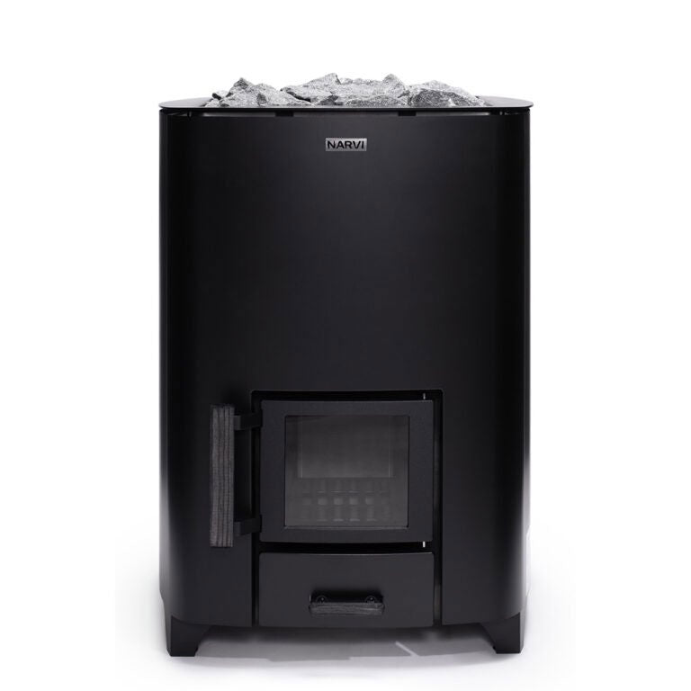 Narvi NC Black Wood Burning Sauna Heater | Dundalk Leisurecraft